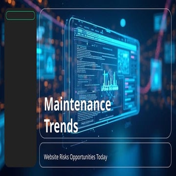 Why Every Business Needs a Solid Website Maintenance Plan in 2025 to Stay Updated, Error-Free, and Customer-Friendly