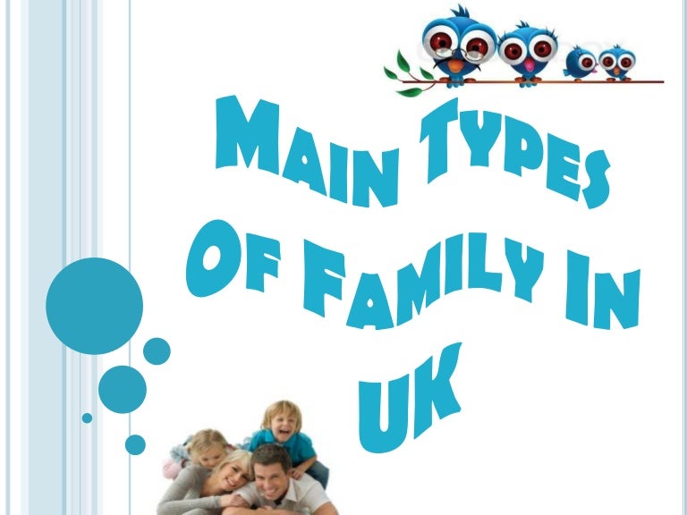 Main types of family in uk