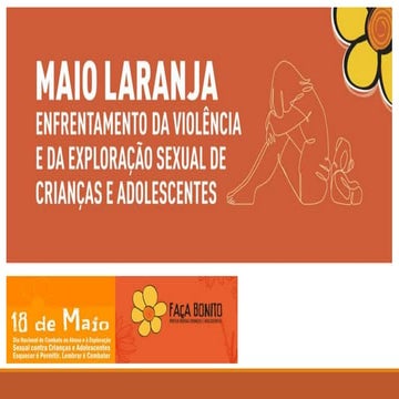Slide Maio Laranja educação e social mai