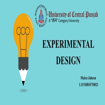 Experimental Design