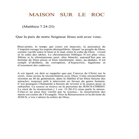 Maison sur le roc   copie