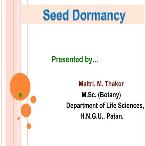  seed dormancy