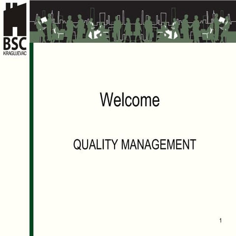 Maja Pesic Rakanovic - Quality management