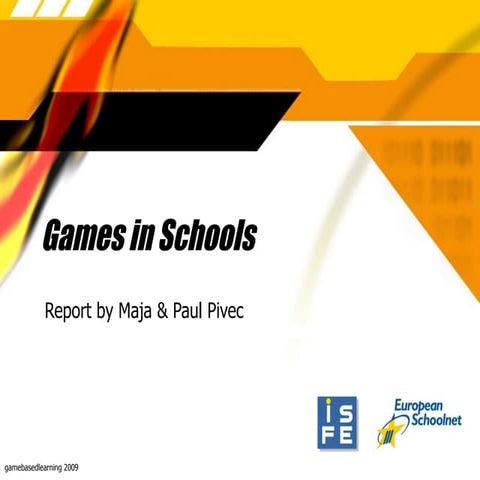 Maja Pivec - Games in Schools