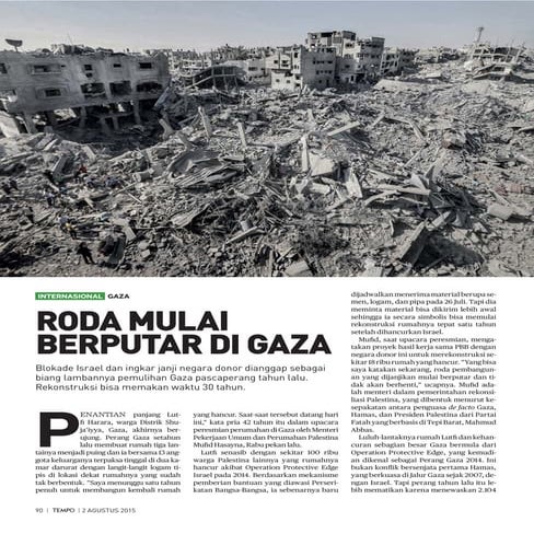 Roda Mulai Berputar di Gaza