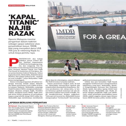 Kapal Titanic Najib Razak