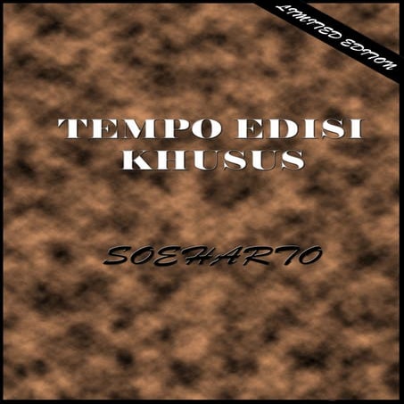 MAJALAH TEMPO EDISI KHUSUS SOEHARTO -- LIMITED EDITION