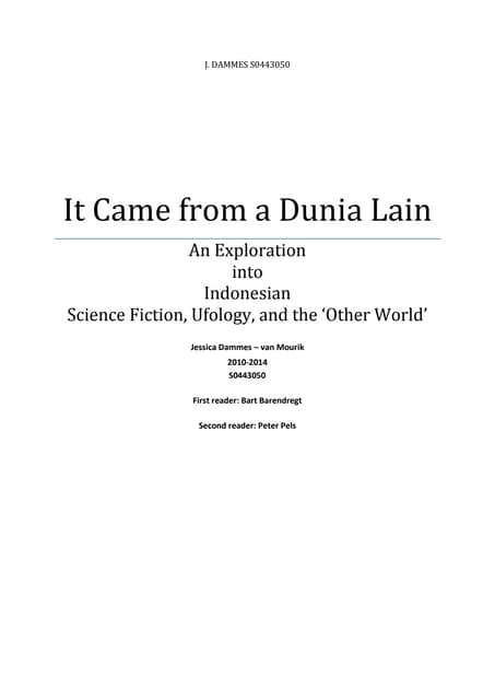 MA J Dammes   so443050 - It Came from A Dunia Lain