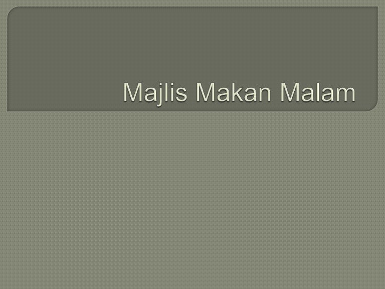 Majlis Makan Malam