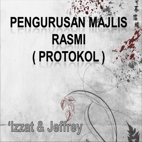 Majlis rasmi protokol 