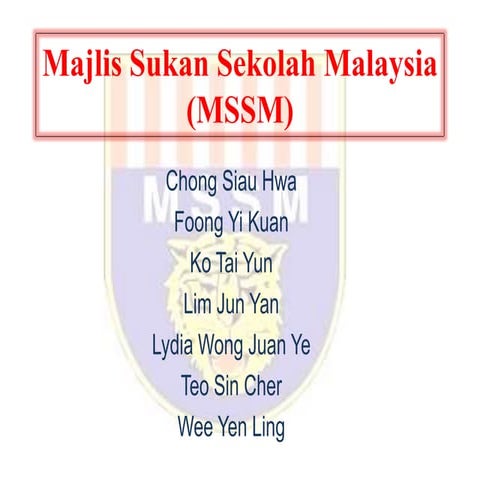 Majlis sukan sekolah malaysia | PPTX