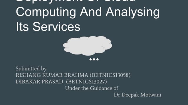 Cloud Computing