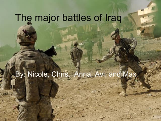 Major Battles Of Iraq