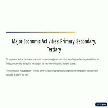 Primary, Secondary and tertiary sector | PPTX