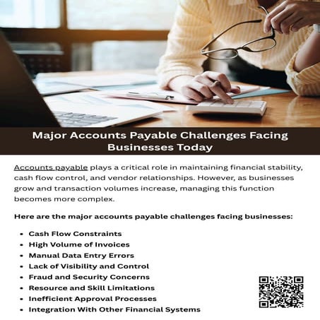 Major Accounts Payable Challenges Facing Businesses Today | PDF