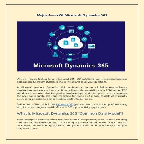 Major Areas Of Microsoft Dynamics 365.pdf
