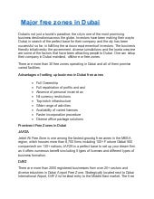 UAE free zone benefits