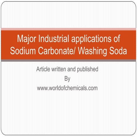 Soda ash Project database | PDF