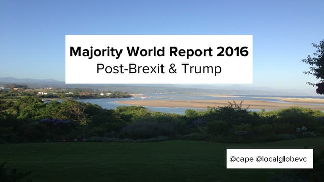 Majority World Report 2016 - Web Summit Lisbon 