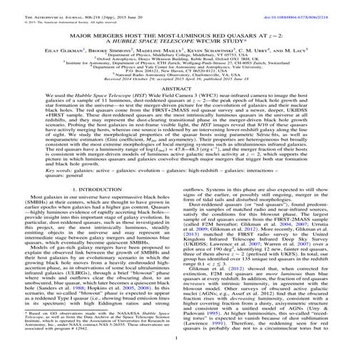 Major mergers host_the_most_luminous_red_quasars_at_z2_a_hubble_space_telesco...