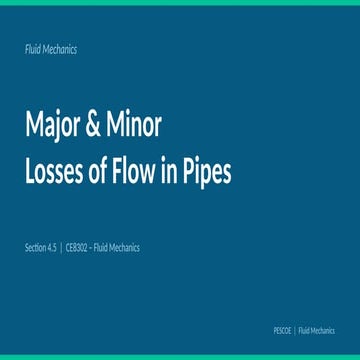flow in pipe series and parallel | PPTX