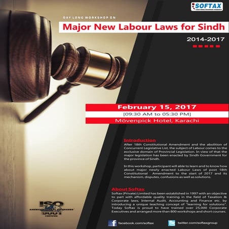 Major new Labour Laws for Sindh | PDF