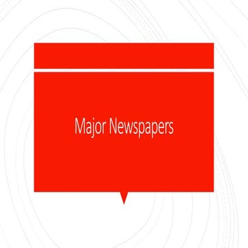 major newspaper - national international regional