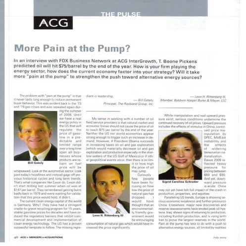 MAJ Pulse - July 2009