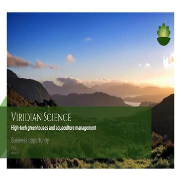 Viridian Science - Business Opportunity - ViridianScience.com