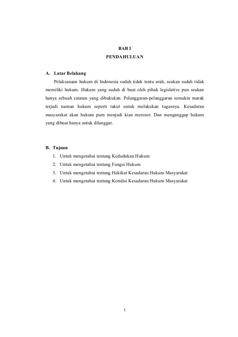 Makalah Kedudukan Dan Fungsi Hukum