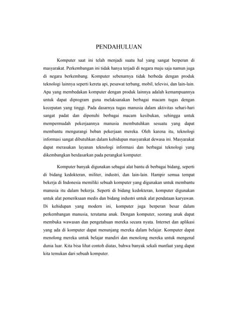 Makalah Sejarah Perkembangan Komputer