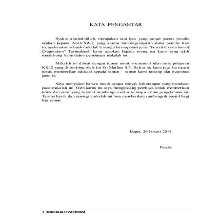 Makalah forced circulation of evaporation (Evaporator Sirkulasi Paksa)