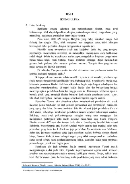 Sejarah Perkembangan Ilmu pada Zaman Yunani