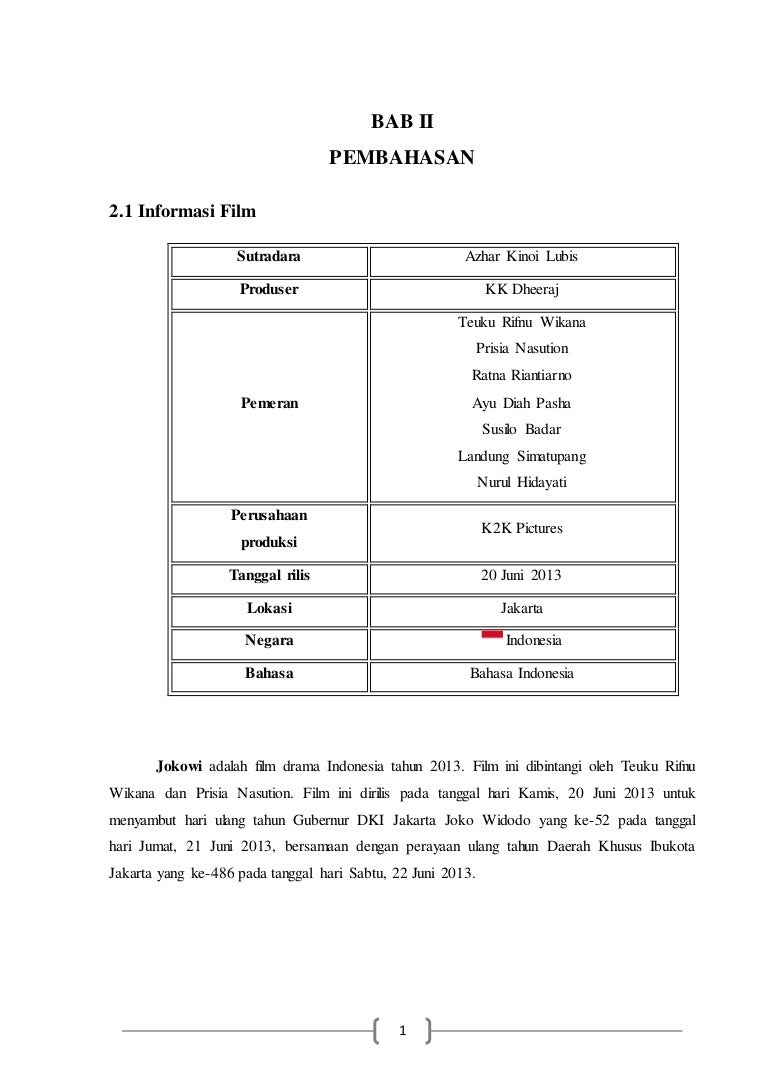TEKS ULASAN FILM JOKOWI