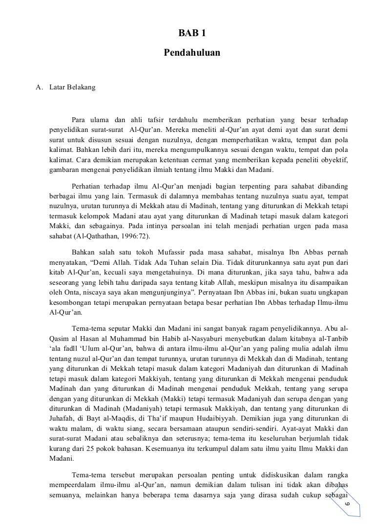 Makalah Makki Dan Madani