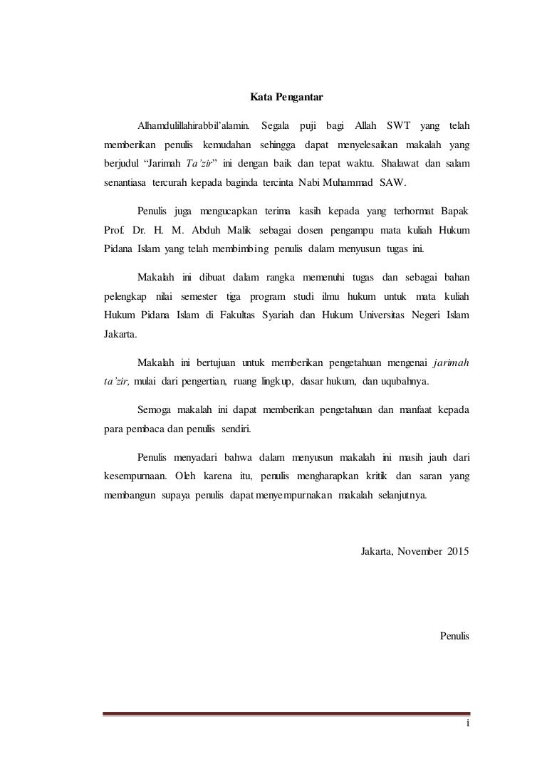 Makalah Ta Zir Fiqh Jinayah Pidana Islam
