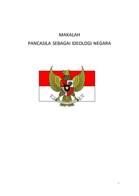 Makalah Pancasila Sebagai Ideologi Negara