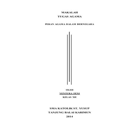 CONTOH MAKALAH AGAMA