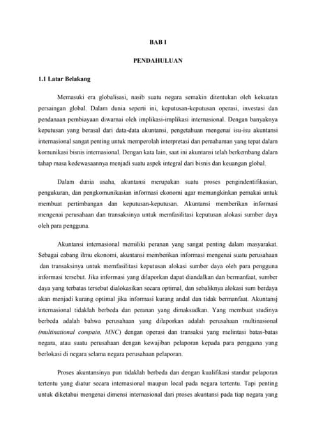 Makalah Akuntansi Internasional