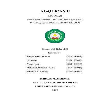 Makalah Al-Qur'an II