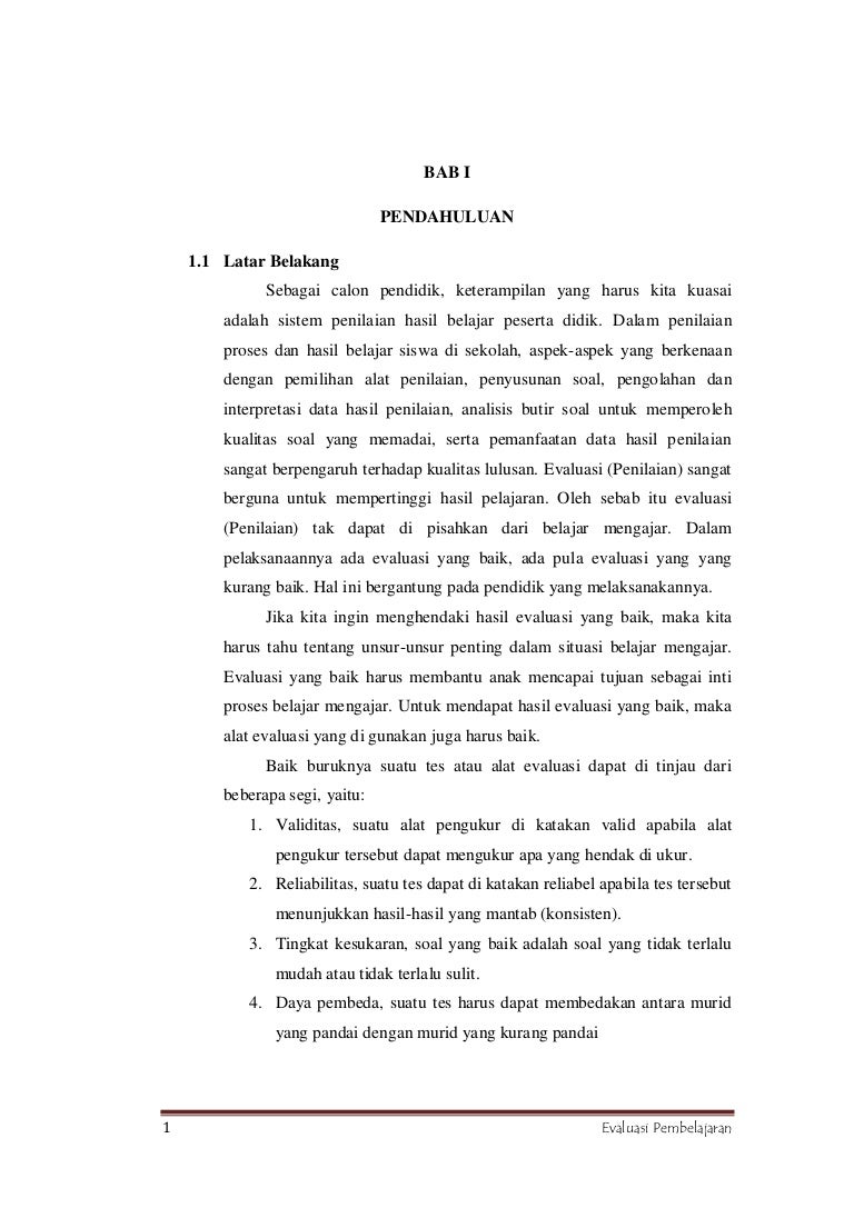 Makalah Analisis Soal