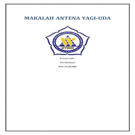 Makalah antena yagi