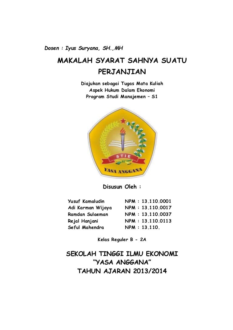 Makalah Perjanjian Internasional Retno Mayapada Academia Edu