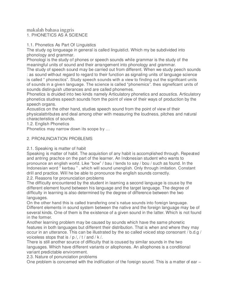 Makalah Bahasa Inggris