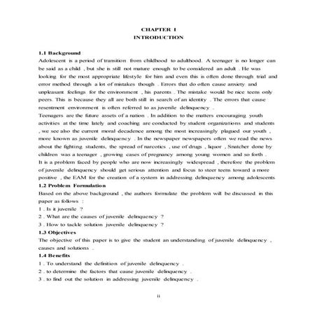 Makalah bahasa inggris kenakalan remaja