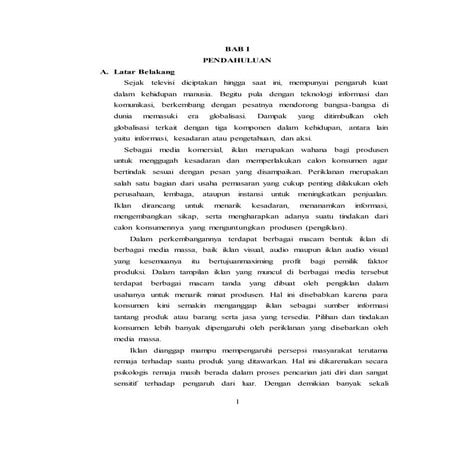 pengaruh iklan terhadap pola hidup masyarakat