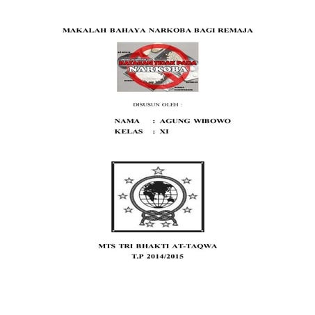 Makalah bahaya narkoba bagi remaja