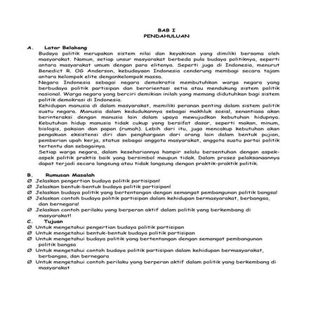 Makalah budaya politik