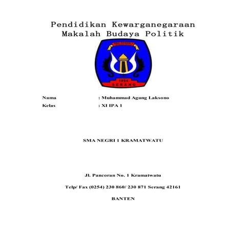 Makalah budaya politik