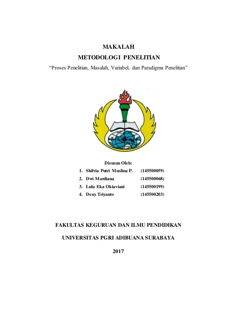 Proses Penelitian Masalah Variabel Dan Paradigma Penelitian